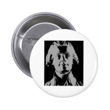 Thomas jefferson silhouette button