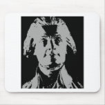 Thomas jefferson silhouette mouse pad