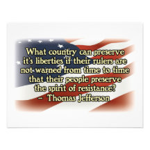 Thomas Jefferson Spirit of Resistance Announcements