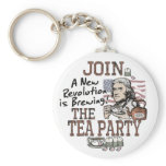 Thomas Jefferson Tea Party Shirts and Gifts keychains