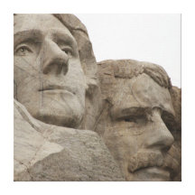 Thomas Jefferson & Theodore Roosevelt Stretched Canvas Print
