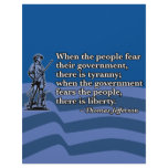 Thomas Jefferson, When people fear Government v2 Letterhead