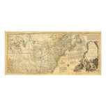 Thomas Jefferys' 1776 American Atlas Map Photo Art