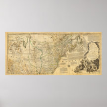 Thomas Jefferys' 1776 American Atlas Map Print