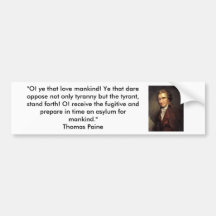 Thomas Paine - Common Sense Bumper Sticker