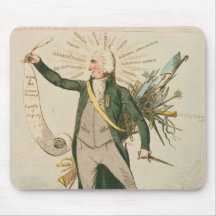 Thomas Paine Political Cartoon Mouse Pads