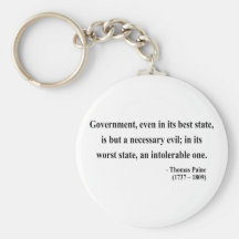 Thomas Paine Quote 2a Keychain