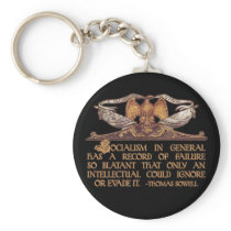 Thomas Sowell Quote on Socialism Keychain