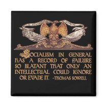 Thomas Sowell Quote on Socialism Fridge Magnet
