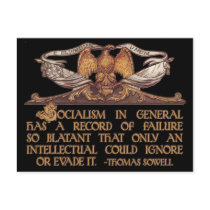 Thomas Sowell Quote on Socialism Post Card