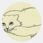 Thomas the Cat Round Stickers