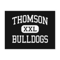 Thomson - Bulldogs - High School - Thomson Georgia Postcard