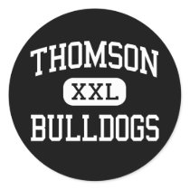 Thomson - Bulldogs - High School - Thomson Georgia Round Stickers