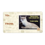 Thongs should have a weight limit. shipping label