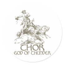 Thor Round Stickers