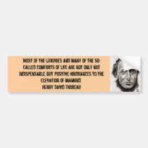 Thoreau bumper sticker