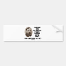 Thoreau Disobedience True Foundation Of Liberty Bumper Stickers