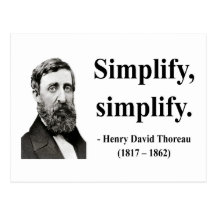 Thoreau Quote 1b Post Cards