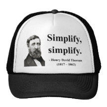 Thoreau Quote 1b Trucker Hats