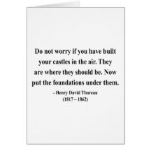 Thoreau Quote 2a Greeting Card