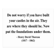 Thoreau Quote 2a Postcards