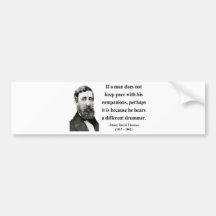 Thoreau Quote 4b Bumper Sticker
