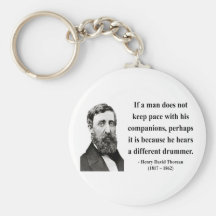 Thoreau Quote 4b Keychains