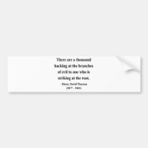 Thoreau Quote 5a Bumper Sticker
