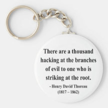 Thoreau Quote 5a Keychains