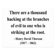 Thoreau Quote 5a Post Card