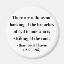 Thoreau Quote 5a Refrigerator Magnet