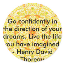 Thoreau Quotre Stickers