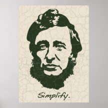 Thoreau - simplifiez affiche