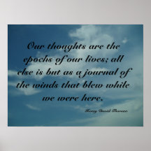 Thoreau Thoughts Poster