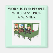 thorough bred horse racing design magnets