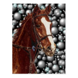 Thoroughbred & Bubbles Art Post Cards