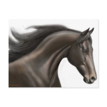 Thoroughbred Horse 2010 Pocket Calendar Postcard