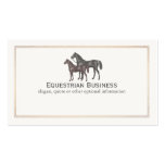 Thoroughbred Horse Equestrian Business Card
