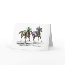 Thoroughbred Horse Racing - The Stretch Card