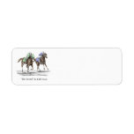 Thoroughbred Horse Racing - The Stretch Return Address Labels