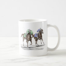 Thoroughbred Horse Racing - The Stretch Mugs