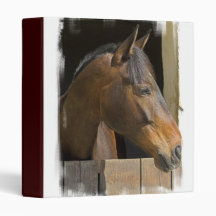 Thoroughbred Horses Binder