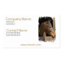 Thoroughbred Horses Business Card