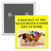 thoroughbred racing lovers buttons