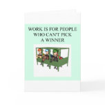 thoroughbred racing lovers greeting card