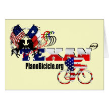 Thoroughbred Texan Cyclist Greeting Cards