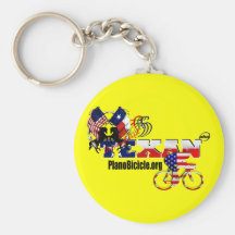 Thoroughbred Texan Cyclist Keychain