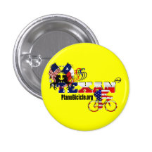 Thoroughbred Texan Cyclist Small Button