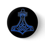 Thors Hammer Blue Button