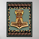 Thors Hammer Poster Print